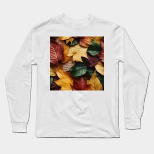 Autumn Leaves Pattern 14 Long Sleeve T-Shirt